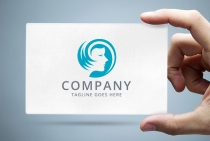 Hair Salon - Woman Logo Template Screenshot 1