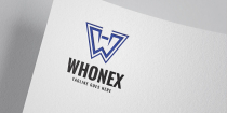 W Letter Whonex Logo Template Screenshot 1