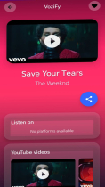 Vozify - Shazam Clone Android Source Code Screenshot 4