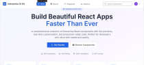 Interactive UI Kit - React Component Library Screenshot 1